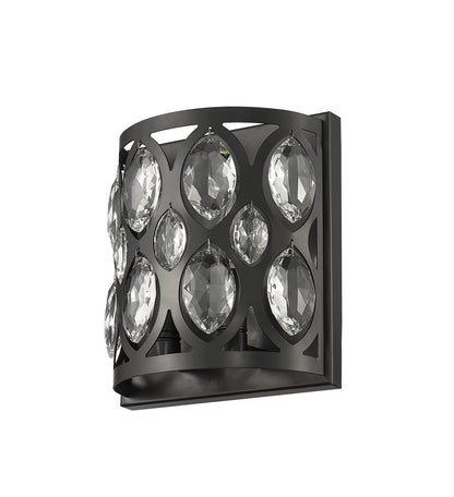 Z-Lite Dealey 2 Light Wall Sconce in Matte Black 6010-2S-MB