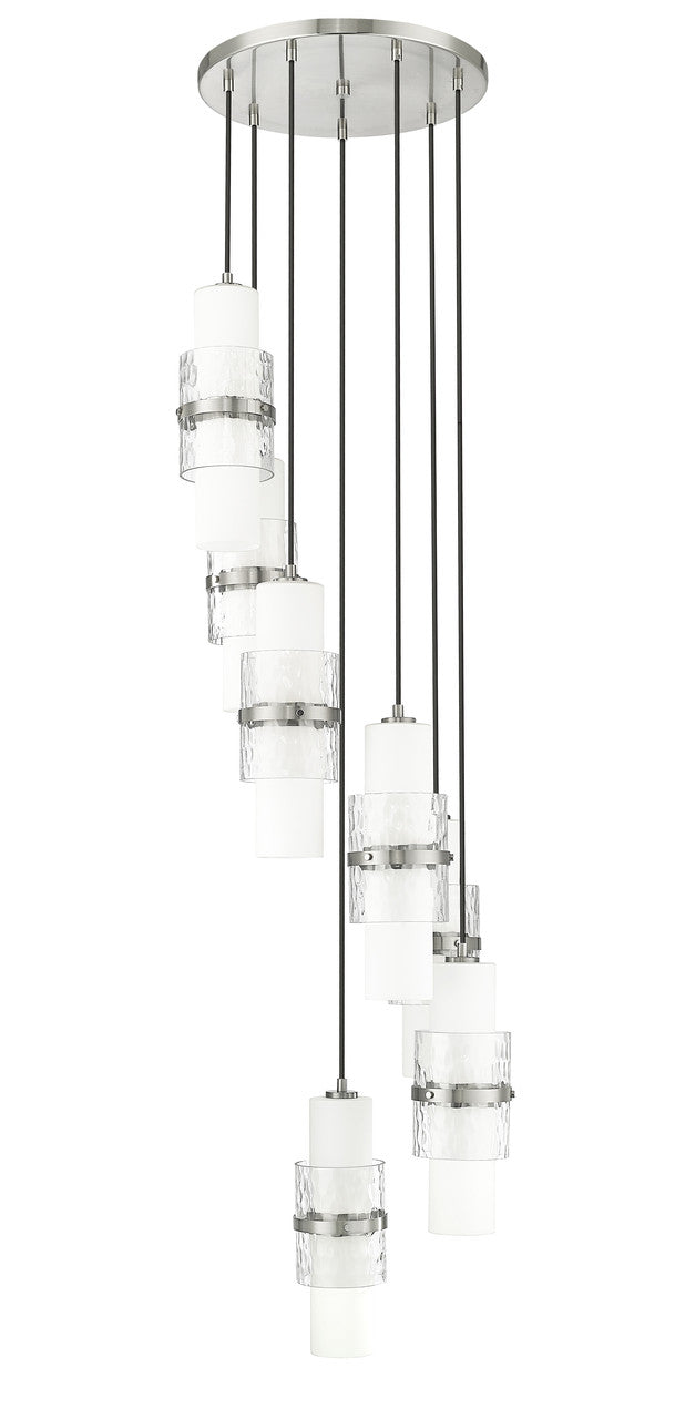 Z-Lite Cayden 7 Light Chandelier in Brushed Nickel 1946P-7R-BN