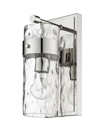 Z-Lite Fontaine 1 Light Wall Sconce in Polished Nickel 3035-1V-PN