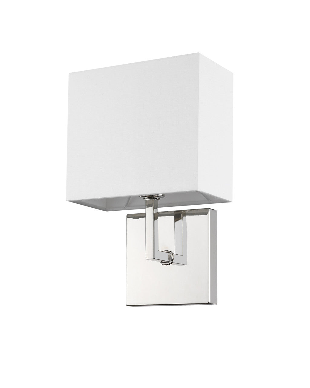 Z-Lite Saxon 1 Light Wall Sconce in Polished Nickel 815-1S-PN