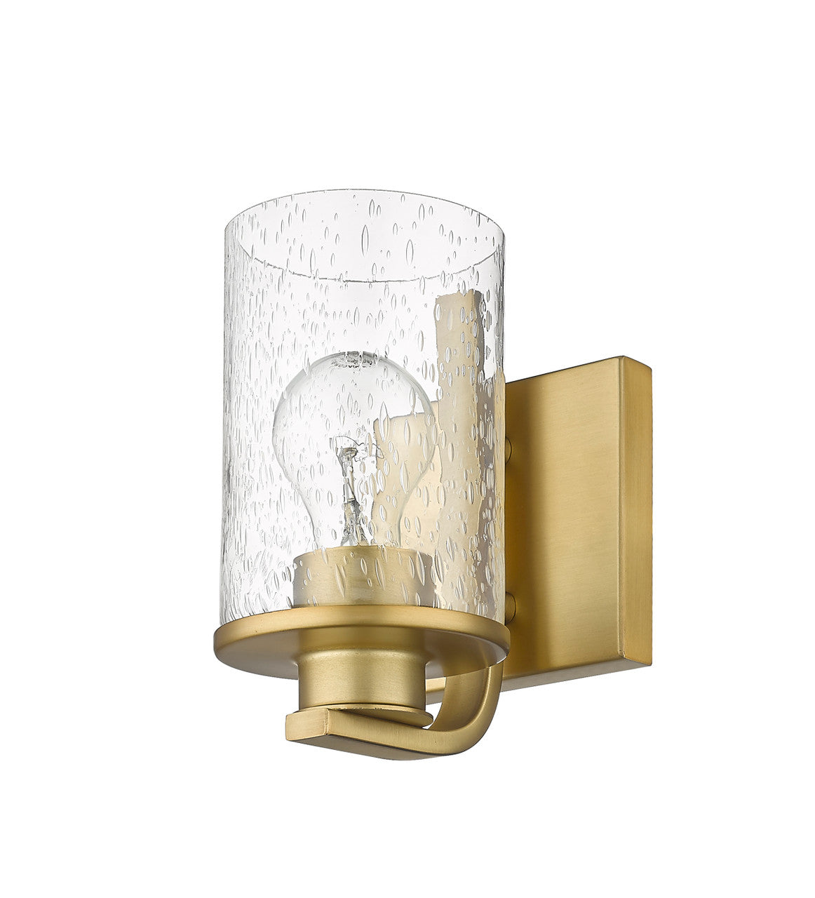 Z-Lite Beckett 1 Light Wall Sconce in Olde Brass 492-1S-OBR