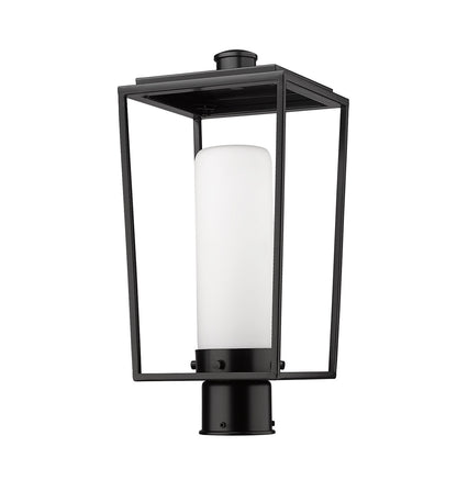 Z-Lite Sheridan 1 Light Outdoor Post Mount Fixture in Black 595PHMR-BK