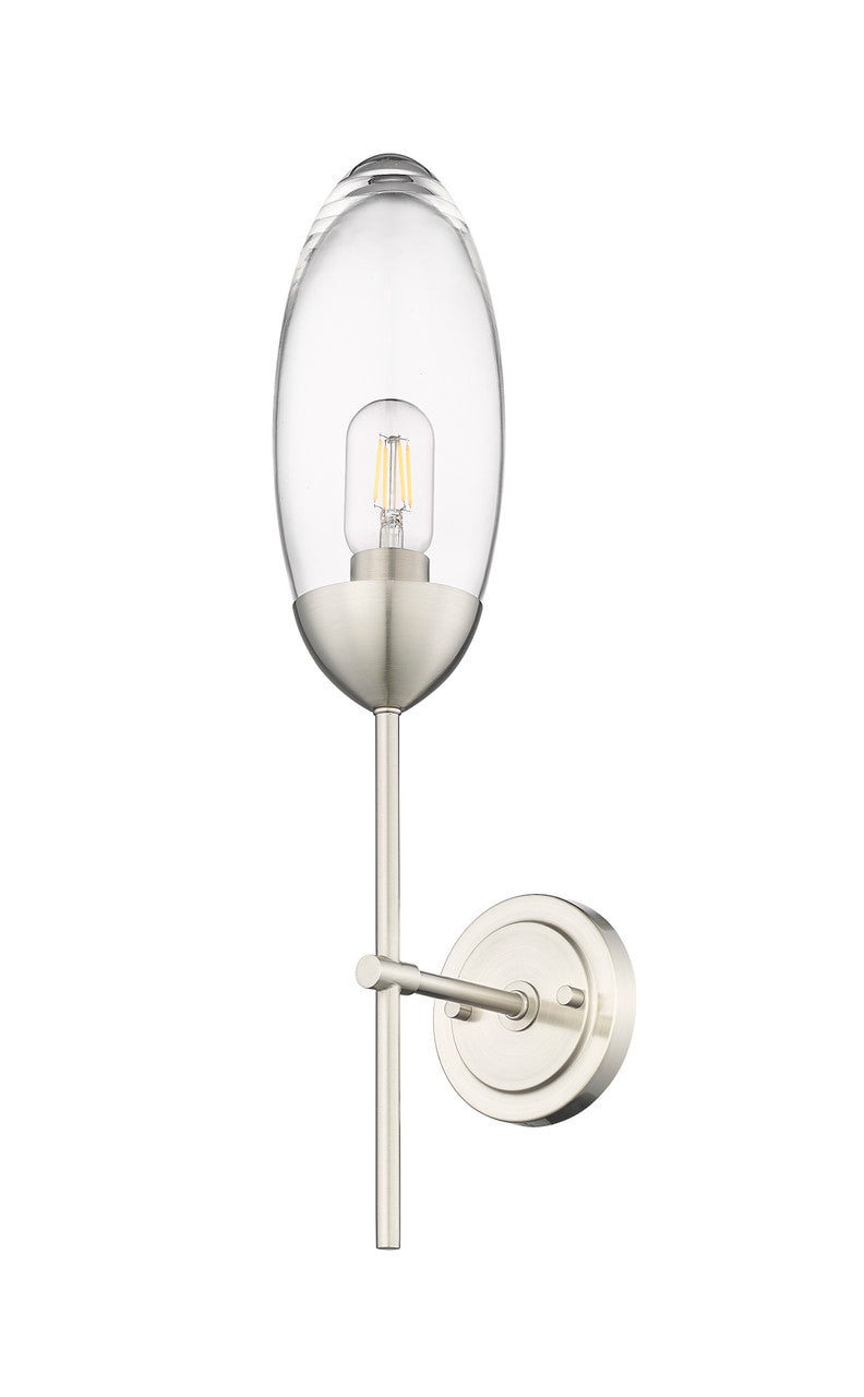 Z-Lite Arden 1 Light Wall Sconce in Brushed Nickel 651S-BN