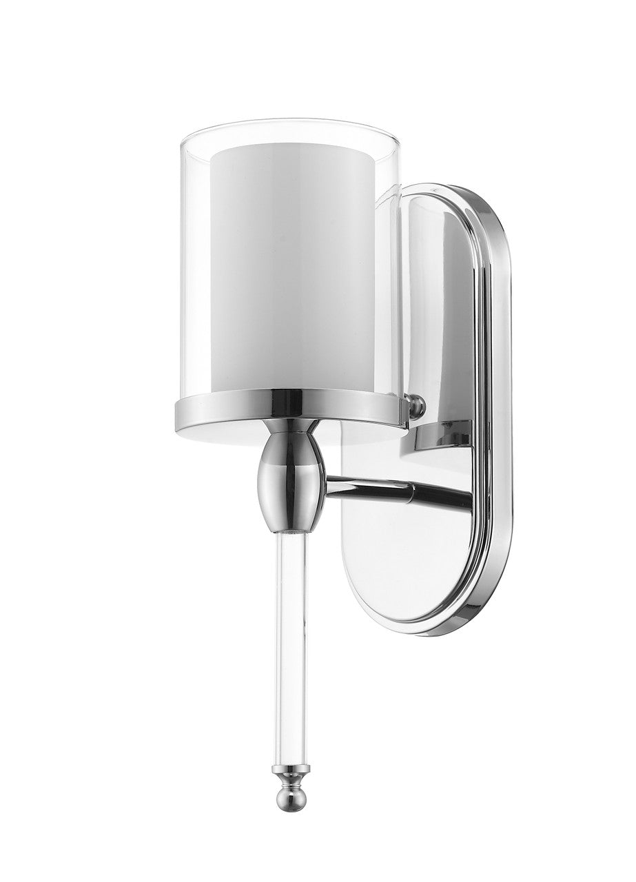 Z-Lite Argenta 1 Light Wall Sconce in Chrome 1908-1S