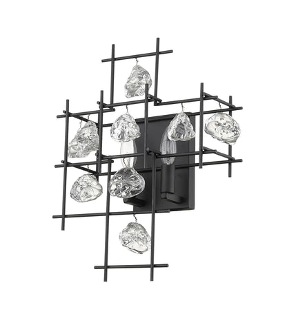 Z-Lite Garroway 2 Light Wall Sconce in Matte Black 4007S-MB