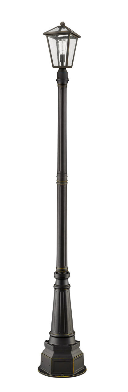 Z-Lite Talbot 1 Light Outdoor Post Mounted Fixture in Oil Rubbed Bronze 579PHMR-564P-ORB