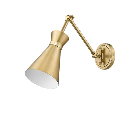 Z-Lite Soriano 1 Light Wall Sconce in Modern Gold 351S-MGLD