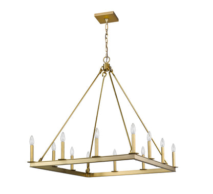 Z-Lite Barclay 12 Light Chandelier in Olde Brass 482S-12OBR