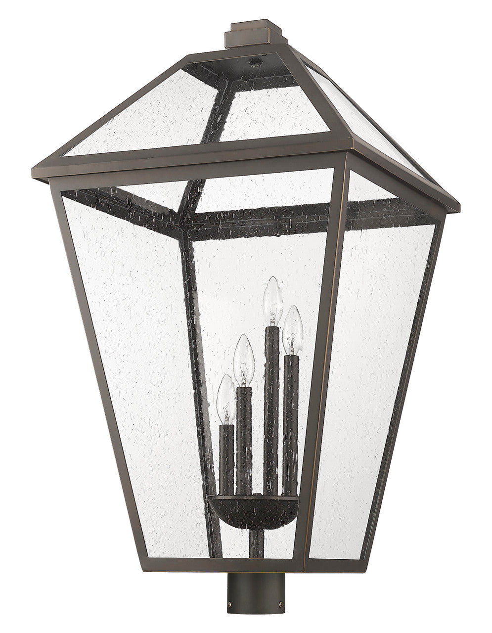 Z-Lite Talbot 4 Light Outdoor Post Mount Fixture in Oil Rubbed Bronze 579PHXLXR-ORB