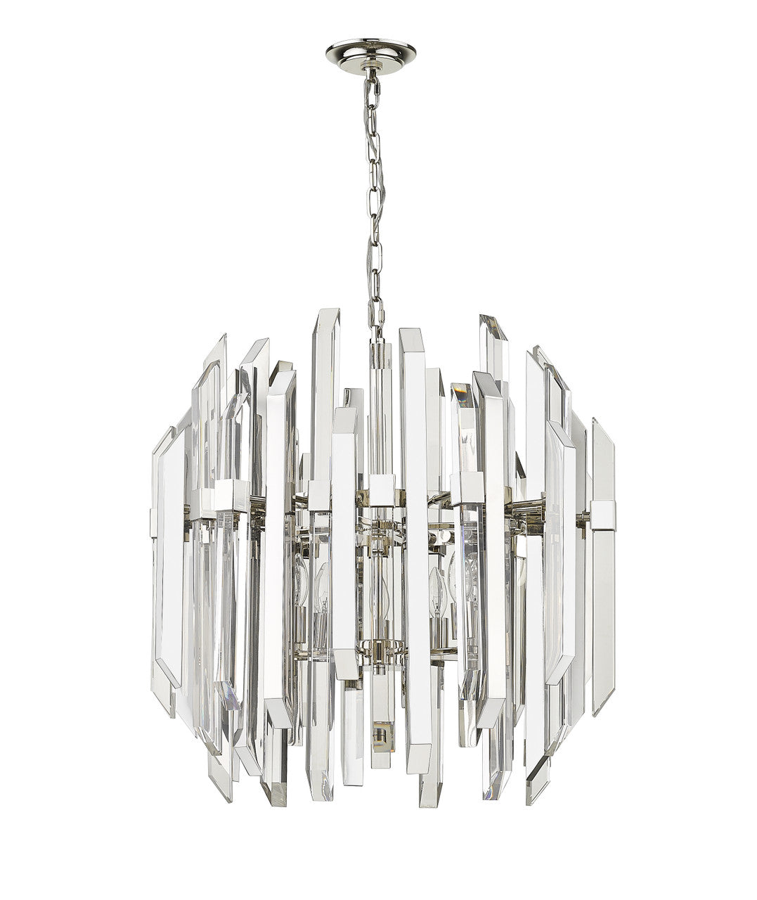 Z-Lite Bova 6 Light Chandelier in Polished Nickel 4006-9PN