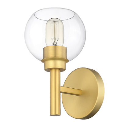 Z-Lite Sutton 1 Light Wall Sconce in Brushed Gold 7502-1S-BG