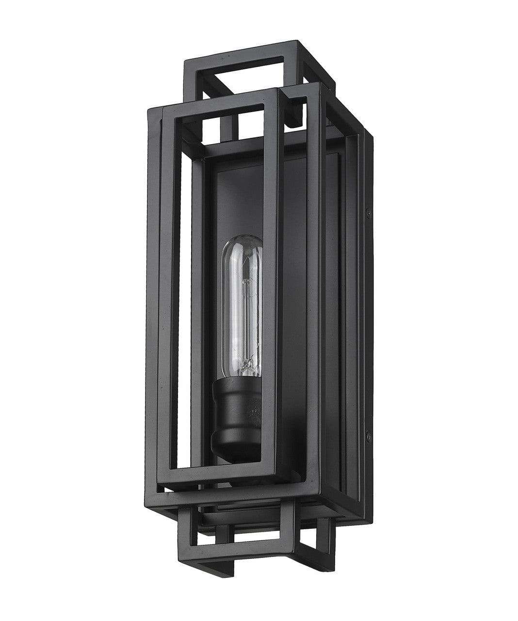 Z-Lite Titania 1 Light Wall Sconce in Matte Black 454-1S-MB