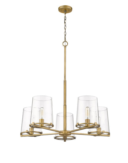 Z-Lite Callista 5 Light Chandelier in Rubbed Brass 3032-5RB