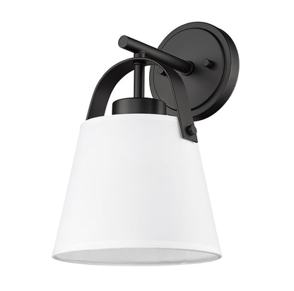 Z-Lite Z-Studio 1 Light Wall Sconce in Matte Black 743-1S-MB