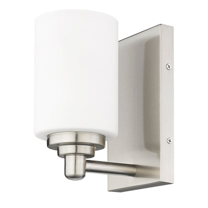 Z-Lite Soledad 1 Light Wall Sconce in Brushed Nickel 485-1S-BN