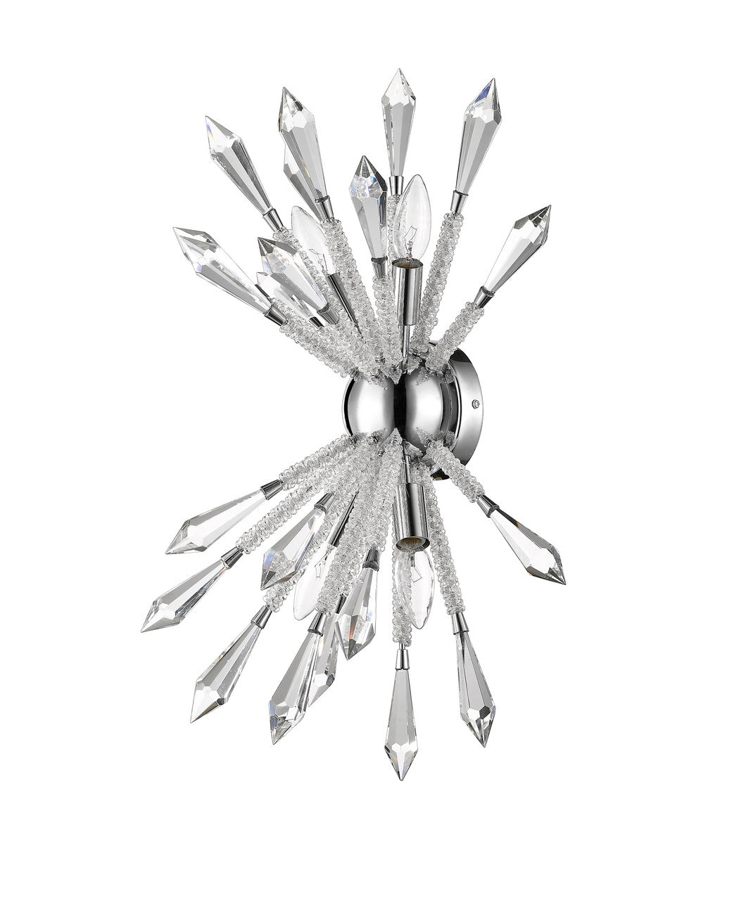 Z-Lite Soleia 4 Light Wall Sconce in Chrome  4002-4S