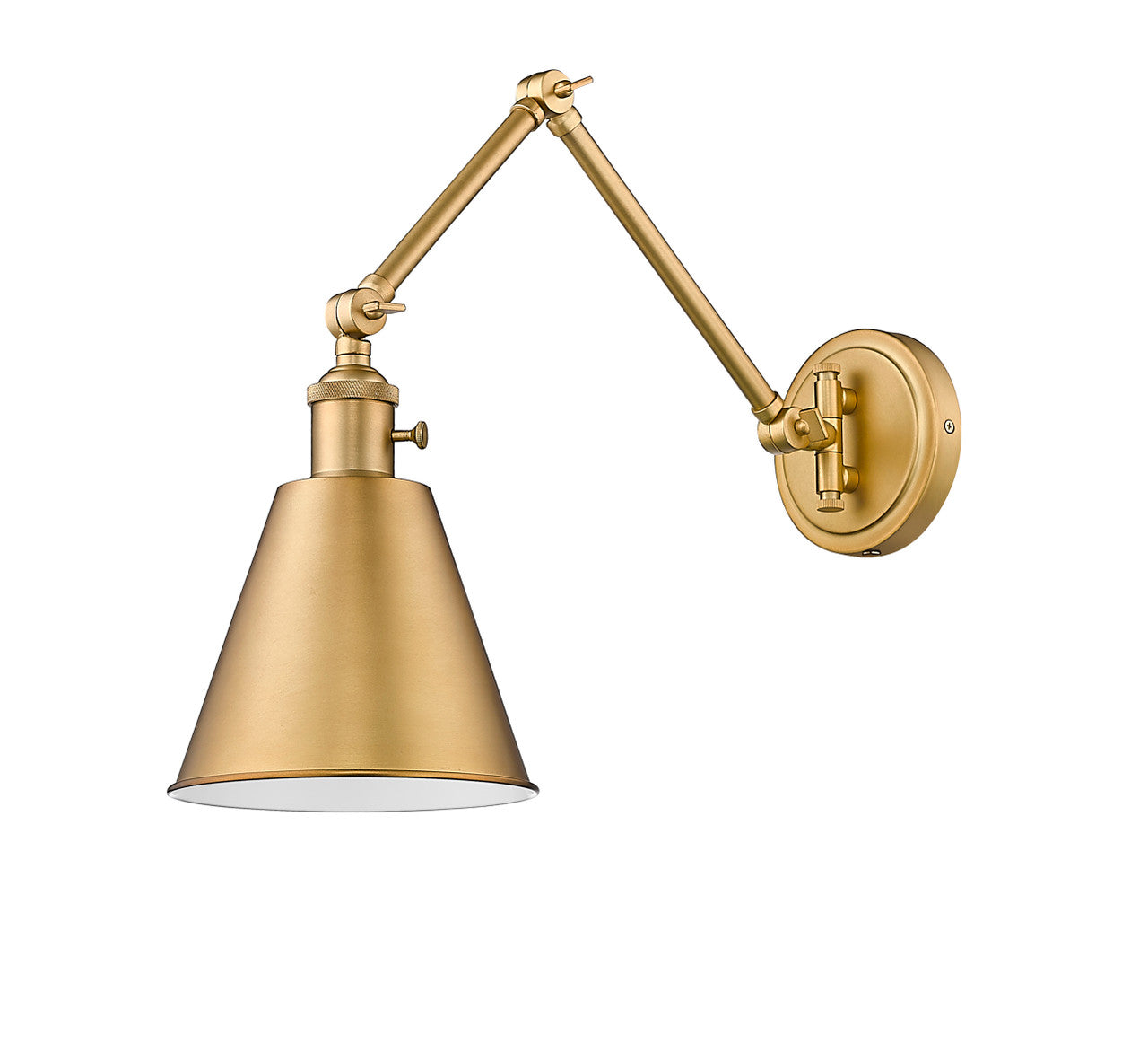 Z-Lite Gayson 1 Light Wall Sconce in Rubbed Brass 349S-RB