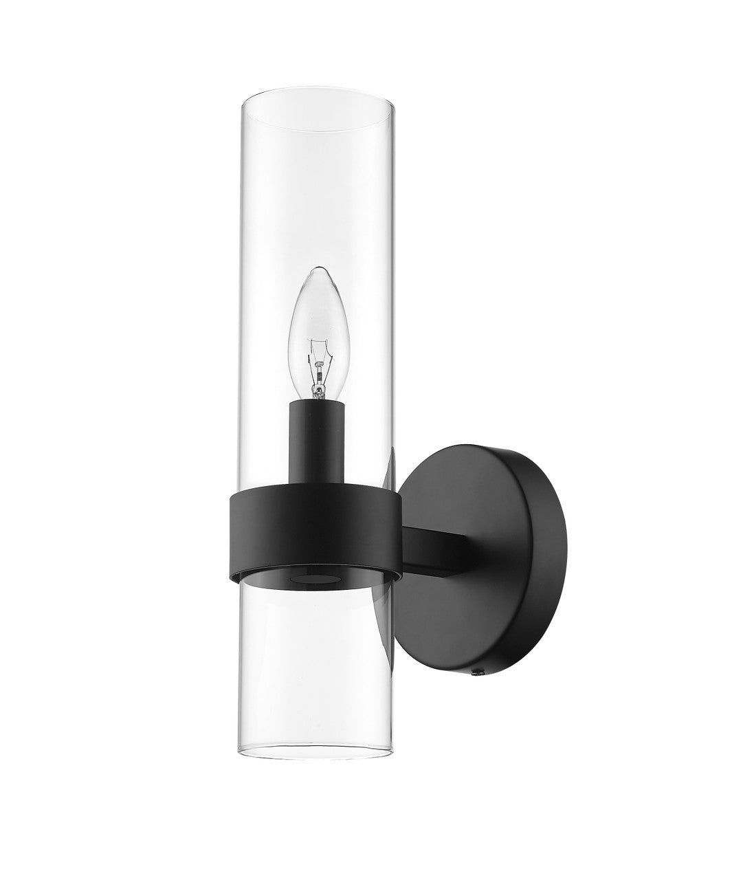 Z-Lite Datus 1 Light Wall Sconce in Matte Black 4008-1S-MB