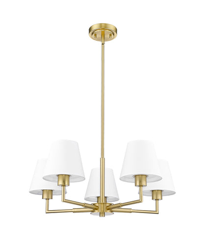 Z-Lite Leila 5 Light Chandelier in Luxe Gold 744-26R-LG