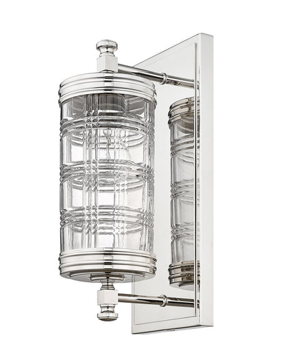 Z-Lite Archer 1 Light Wall Sconce in Polished Nickel 344-1S-PN