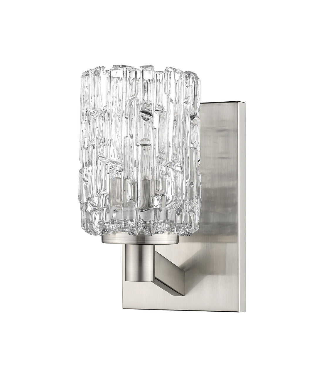 Z-Lite Aubrey 1 Light Wall Sconce in Brushed Nickel 1931-1S-BN