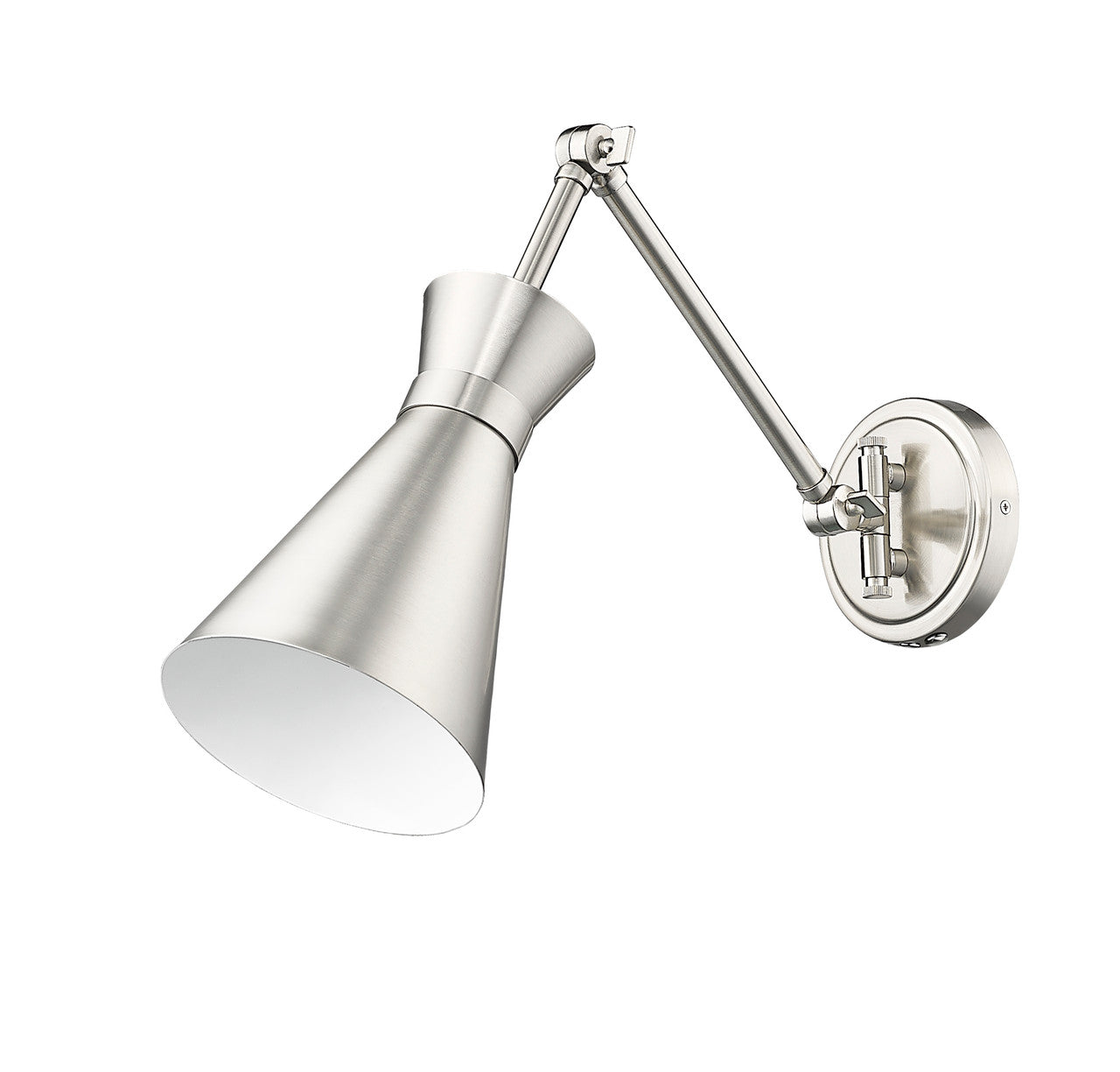 Z-Lite Soriano 1 Light Wall Sconce in Brushed Nickel 351S-BN