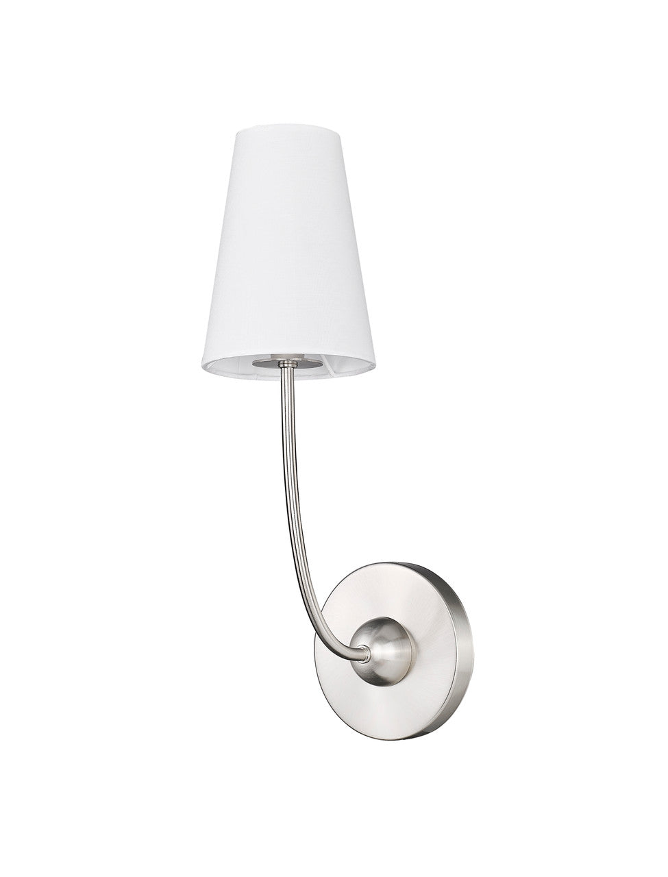 Z-Lite Shannon 1 Light Wall Sconce in Brushed Nickel 3040-1S-BN