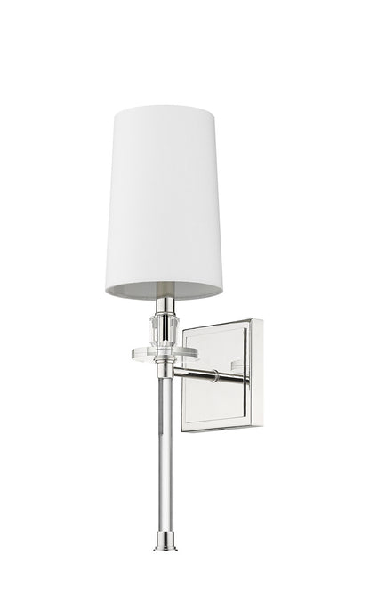 Z-Lite Sophia 1 Light Wall Sconce in Polished Nickel 803-1S-PN