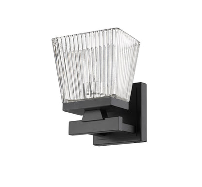 Z-Lite Astor 1 Light Wall Sconce in Matte Black 1936-1S-MB