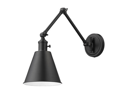 Z-Lite Gayson 1 Light Wall Sconce in Matte Black 349S-MB