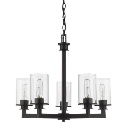 Z-Lite Savannah 5 Light Chandelier in Bronze 462-5BRZ