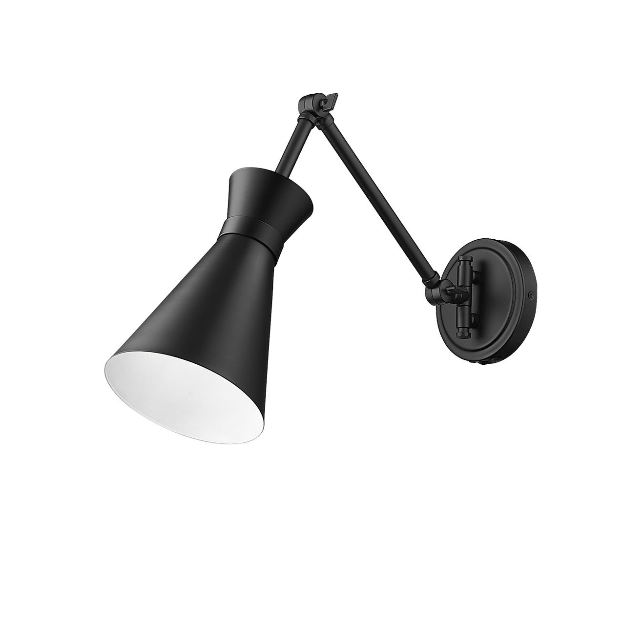 Z-Lite Soriano 1 Light Wall Sconce in Matte Black 351S-MB