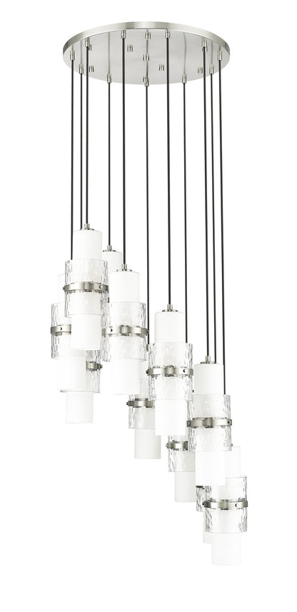 Z-Lite Cayden 11 Light Chandelier in Brushed Nickel 1946P-11R-BN