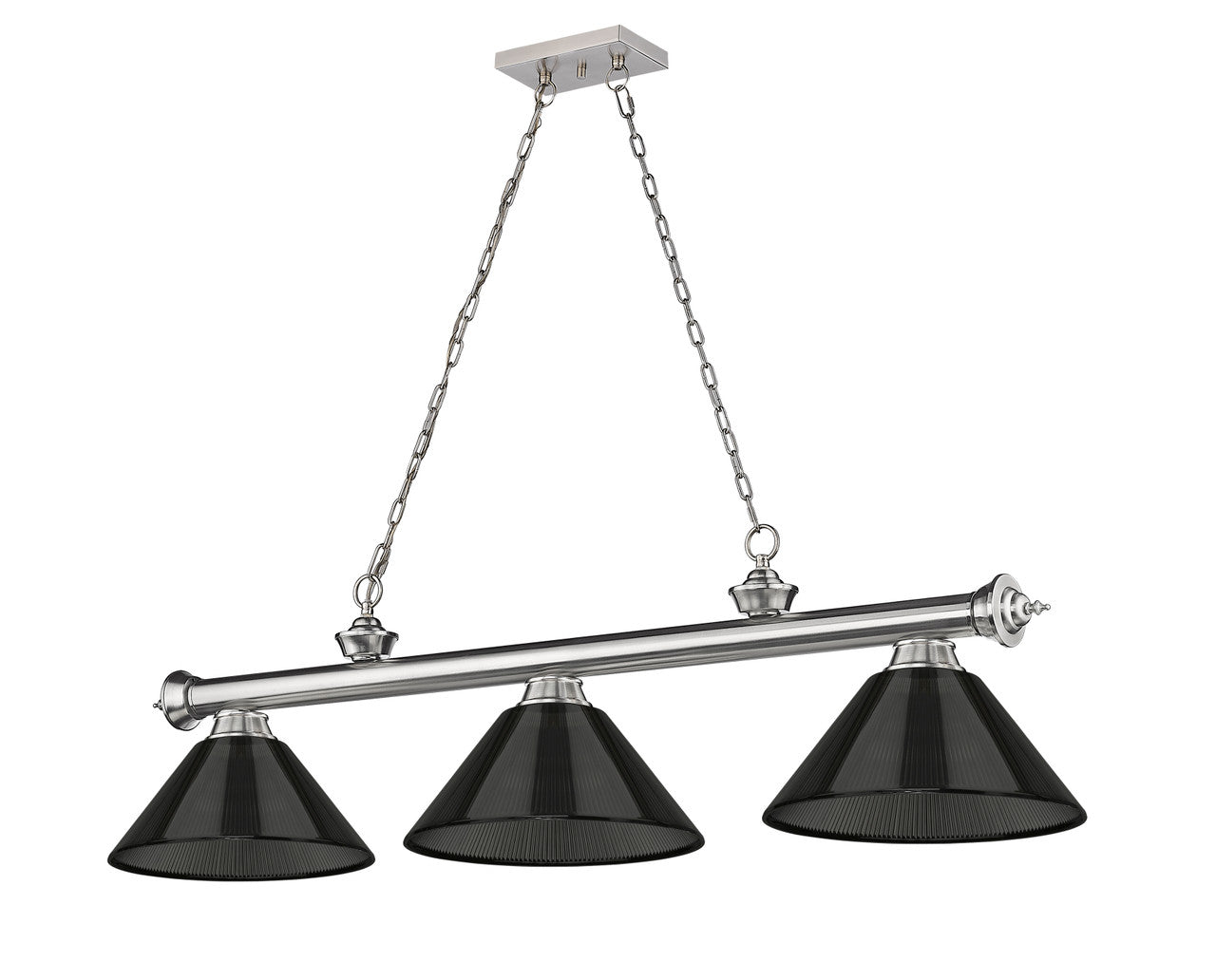 Z-Lite Cordon 3 Light Billiard in Brushed Nickel 2306-3BN-ARS