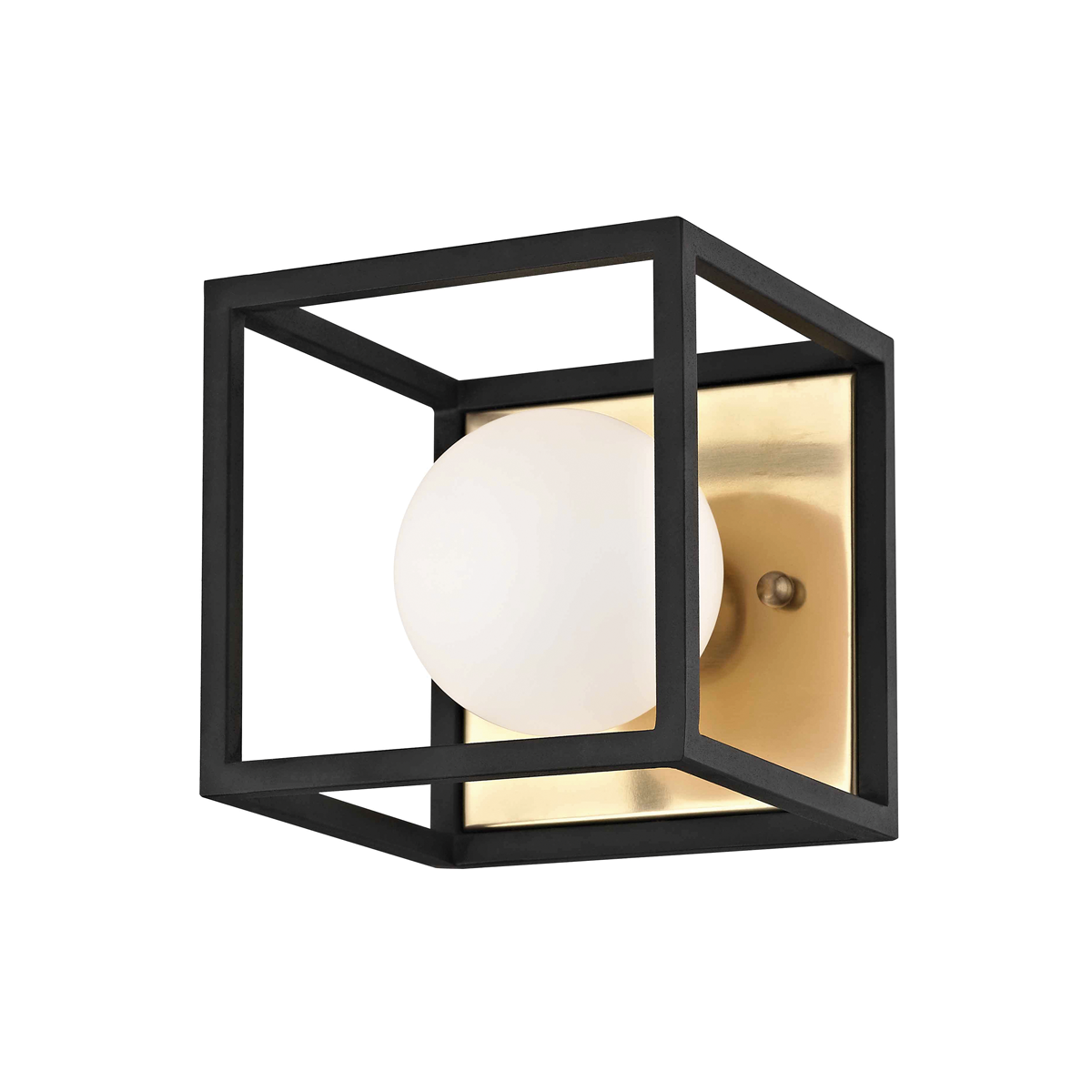 Mitzi 1 Light Bath and Vanity in Aged Brass/Black H141301-AGB/BK