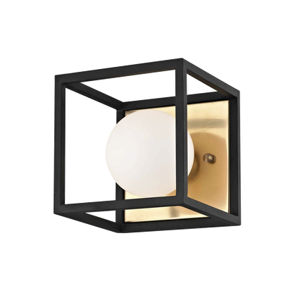 Mitzi 1 Light Bath and Vanity in Aged Brass/Black H141301-AGB/BK