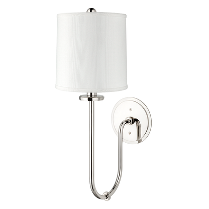 Hudson Valley Lighting Jericho Wall Sconce in Polished Nickel 511-PN