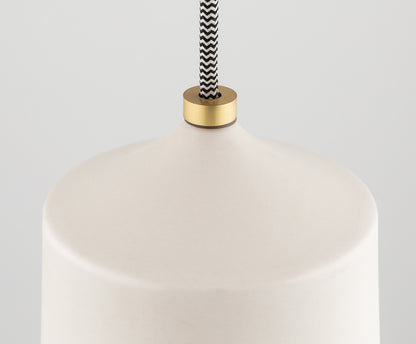 Mitzi 1 Light Pendant in Aged Brass/Matte White H339701-AGB/MW