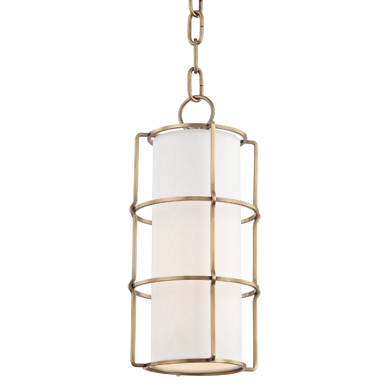 Hudson Valley Lighting Sovereign Pendant in Aged Brass 1510-AGB