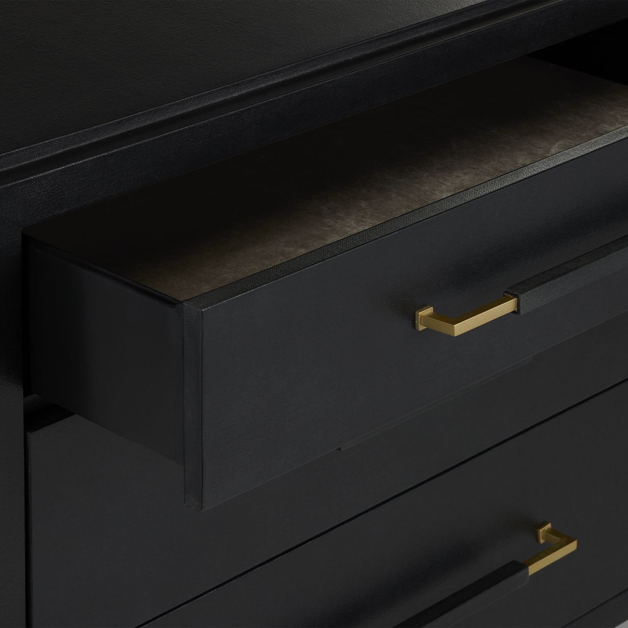 Currey & Co. Verona Black Three-Drawer Chest 3000-0250