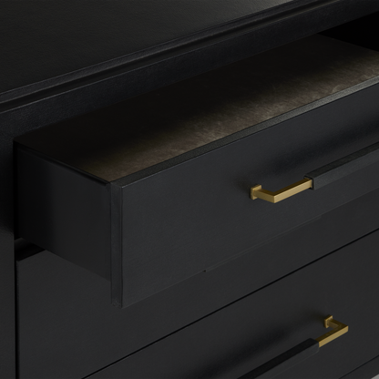 Currey & Co. Verona Black Three-Drawer Chest 3000-0250