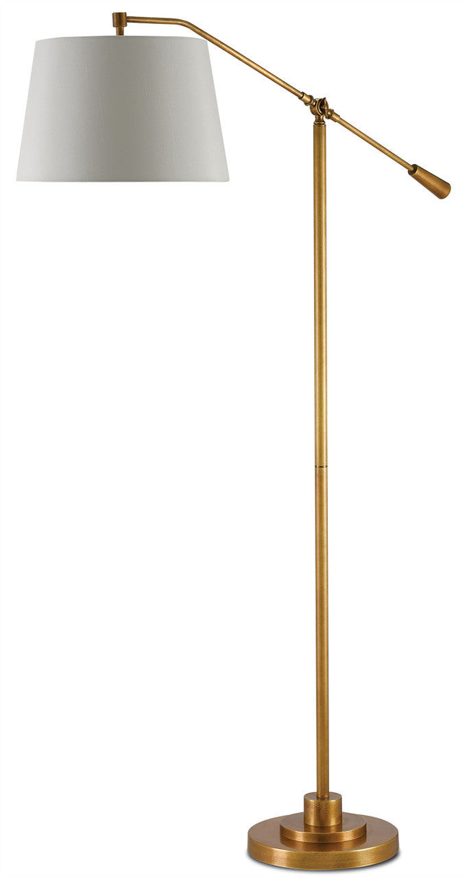 Currey & Co. Maxstoke Brass Floor Lamp 8000-0002