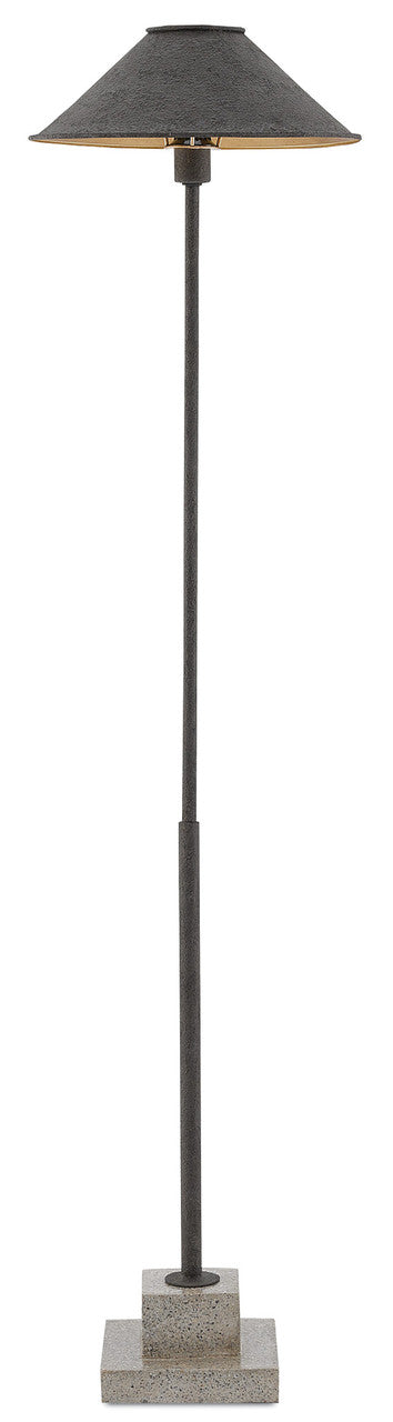 Currey & Co. Fudo Black Floor Lamp 8000-0016