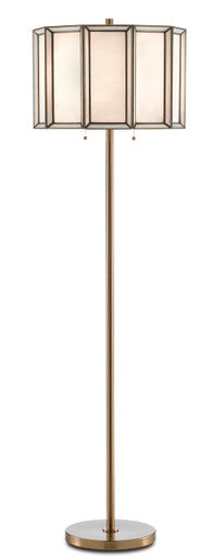 Currey & Co. Daze Brass Floor Lamp 8000-0090