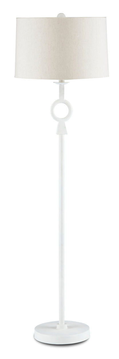 Currey & Co. Germaine White Floor Lamp 8000-0092