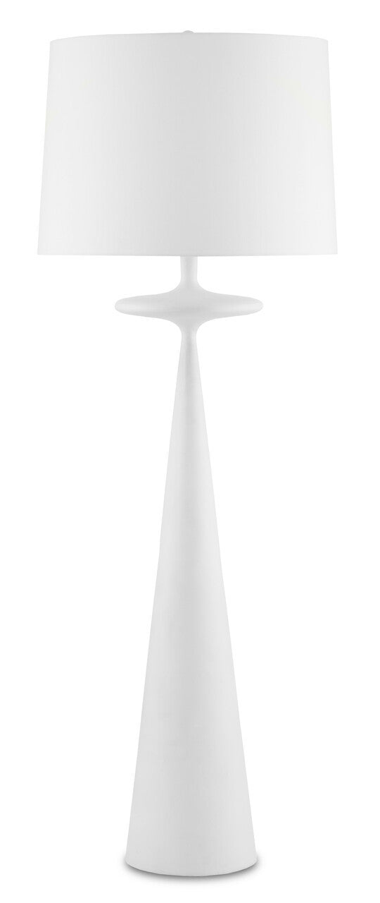 Currey & Co. Giacomo White Floor Lamp 8000-0104