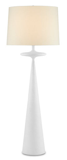 Currey & Co. Giacomo White Floor Lamp 8000-0104