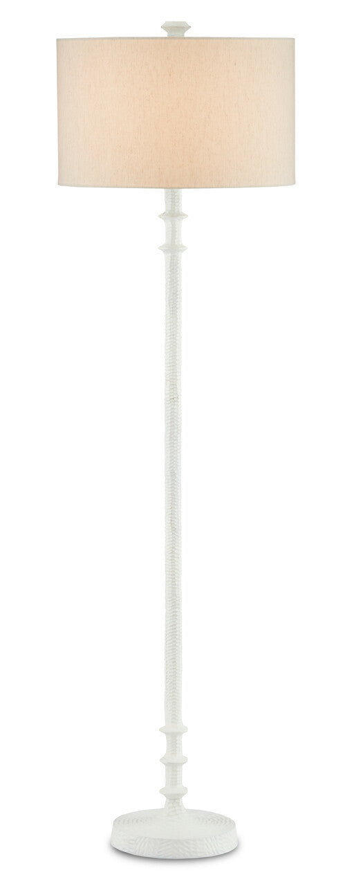 Currey & Co. Gallo White Floor Lamp 8000-0106