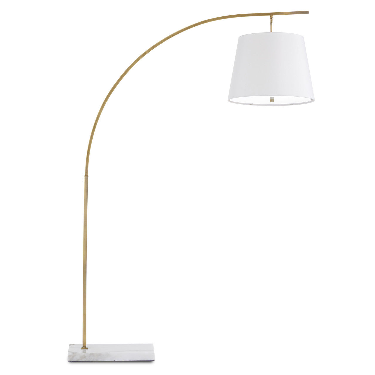 Currey & Co. Cloister Medium Brass Floor Lamp 8000-0117