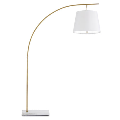 Currey & Co. Cloister Medium Brass Floor Lamp 8000-0117